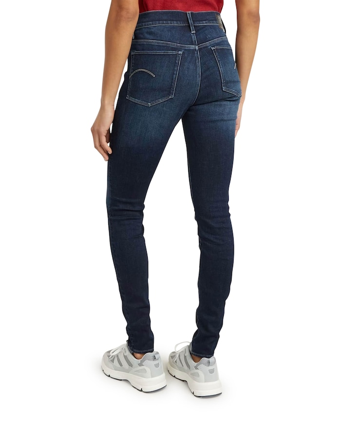 3301 High Skinny Wmn dames jeans blauw