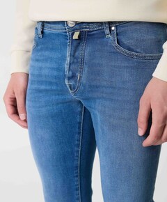 Nick Slim 5 pkt heren jeans blauw