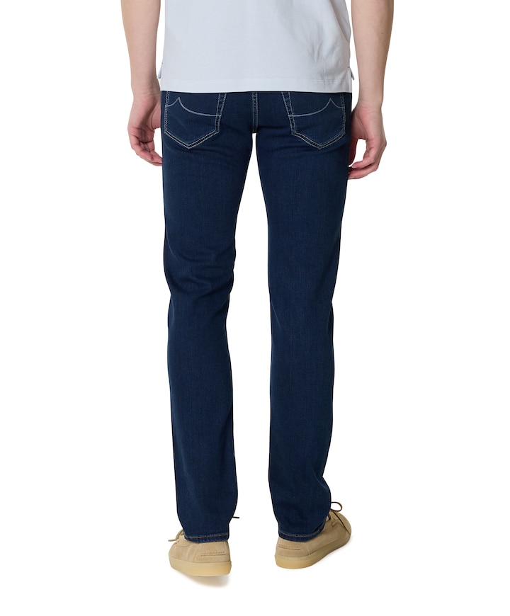 Nick Super Slim 5 pkt heren jeans blauw
