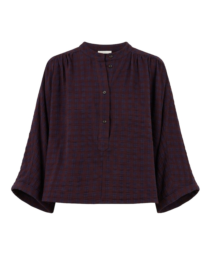 Dames blouse bordeaux
