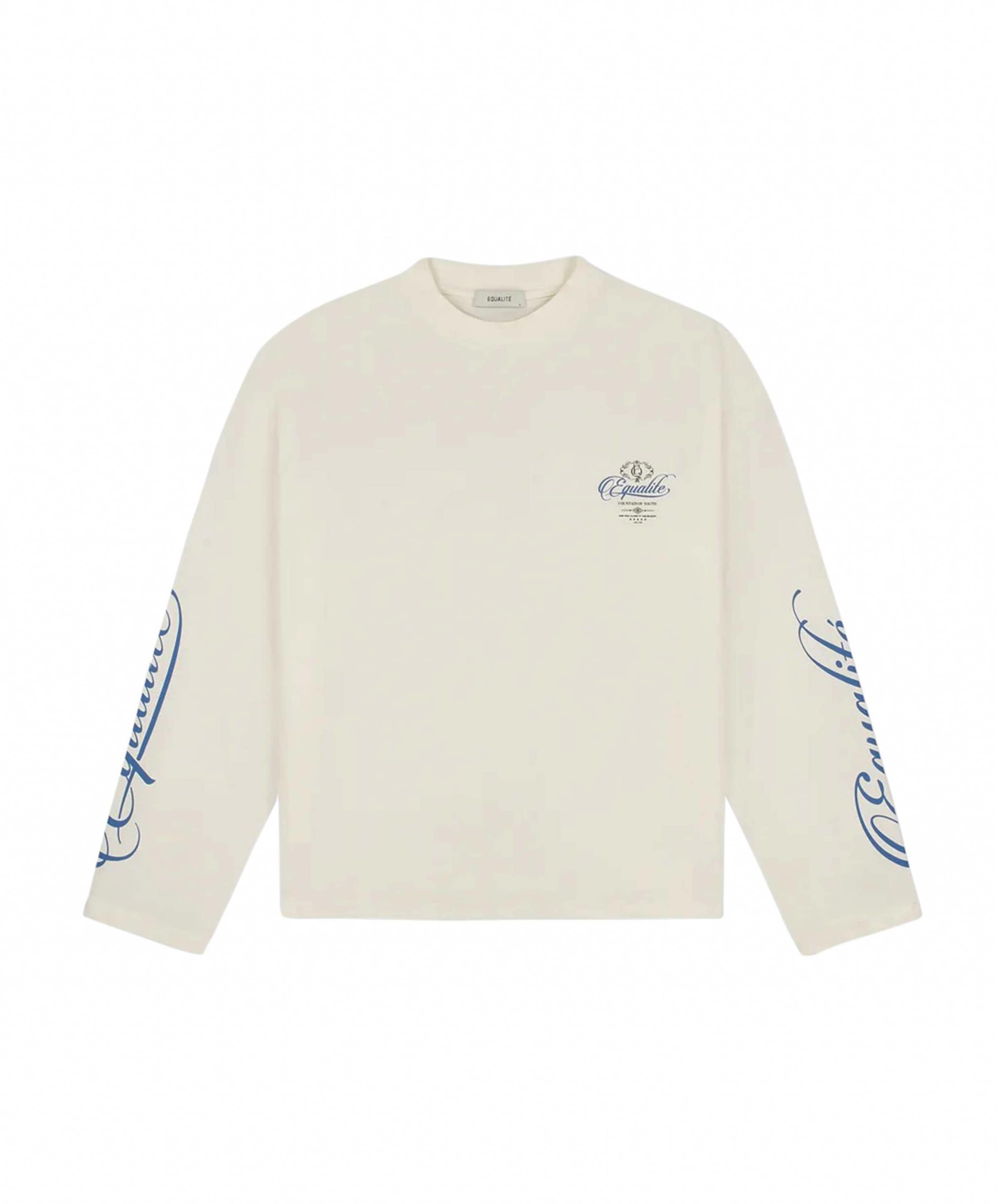 Uniseks longsleeve ecru