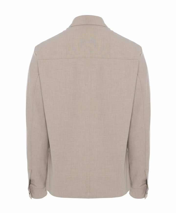 Heren overshirt beige