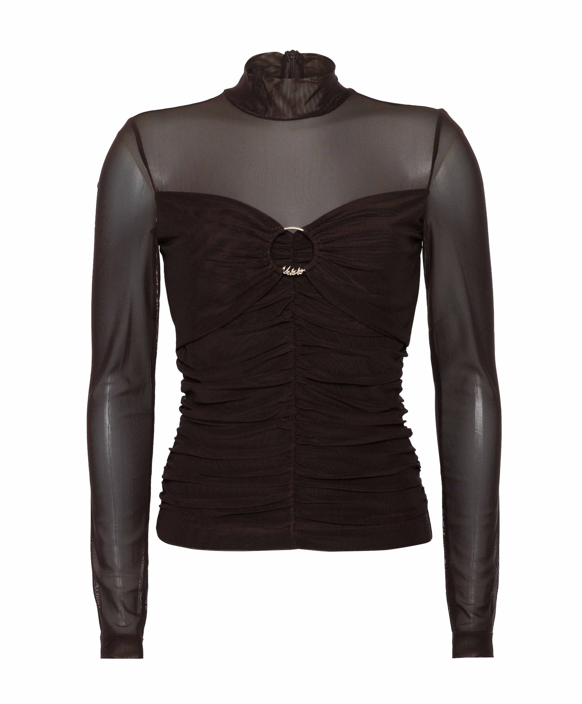 Dames longsleeve bruin