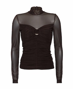 Dames longsleeve bruin