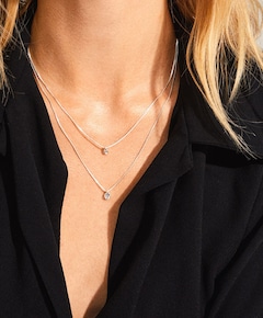 Dames ketting zilver