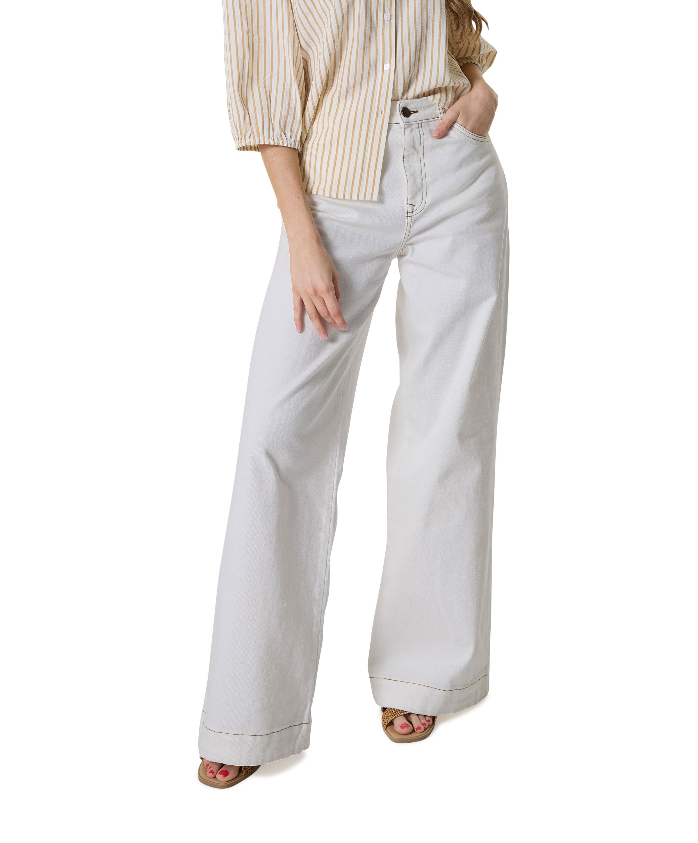 Abby Embroidery jeans ecru