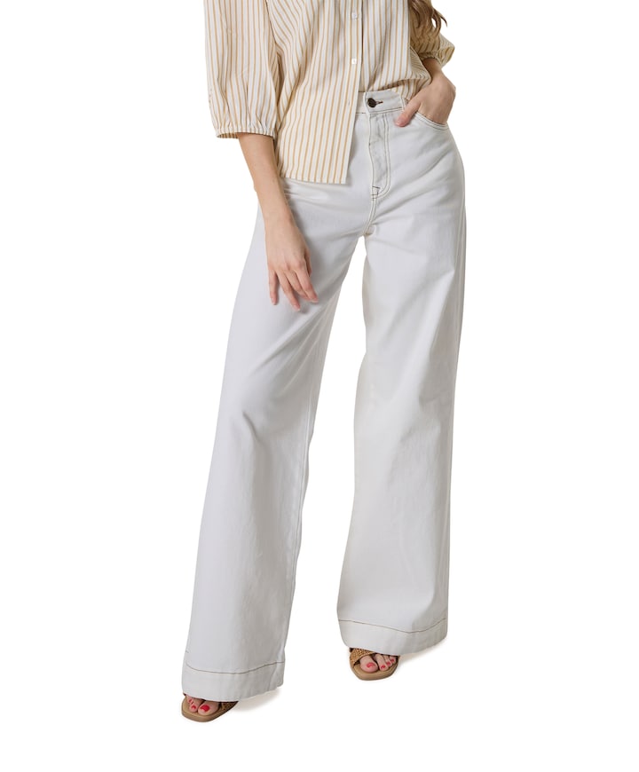 Abby Embroidery jeans ecru