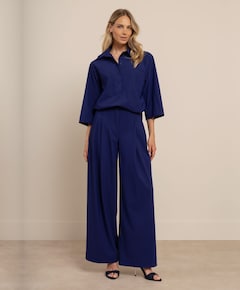 Dames blouse blauw