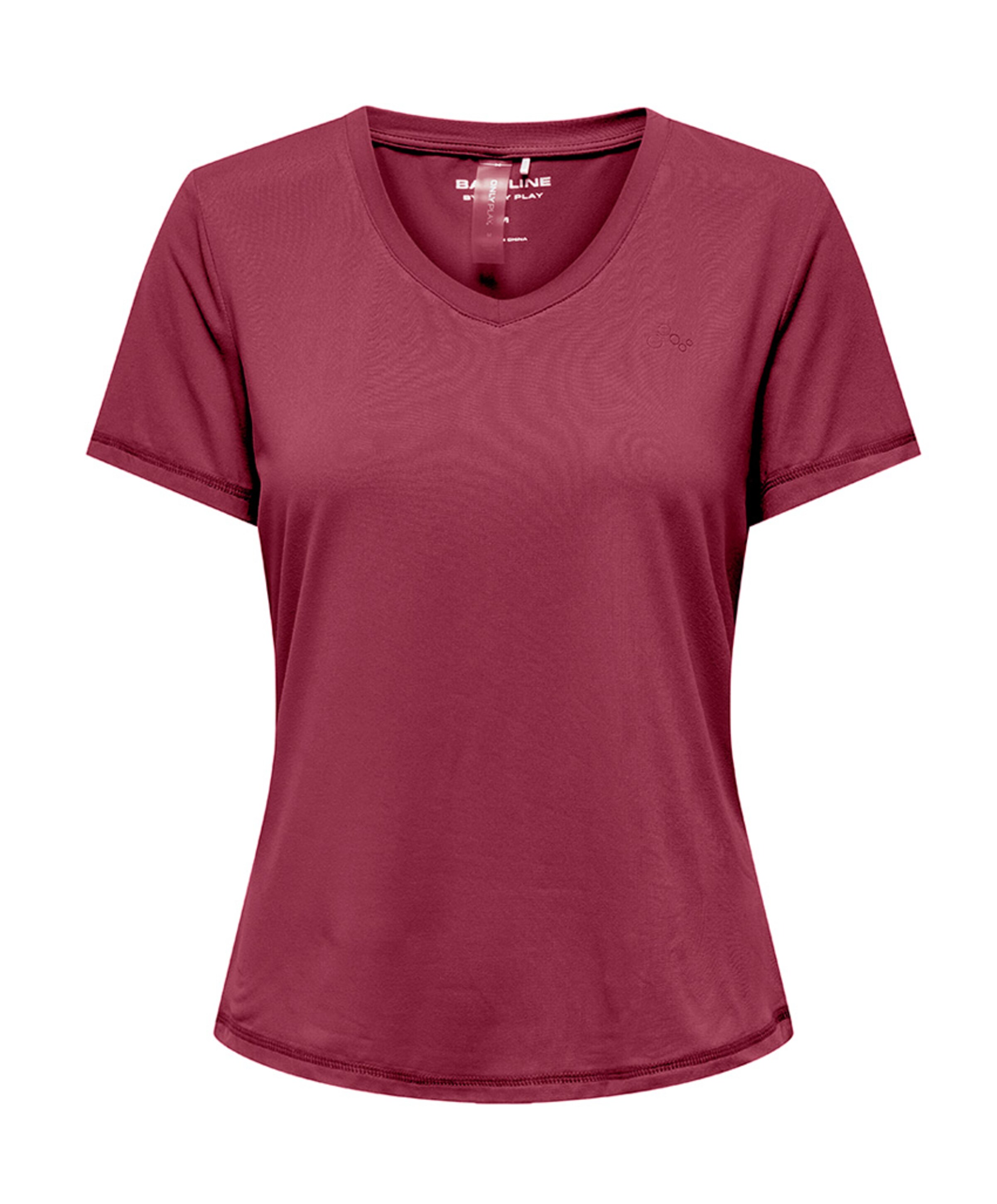 Dames t-shirt bordeaux