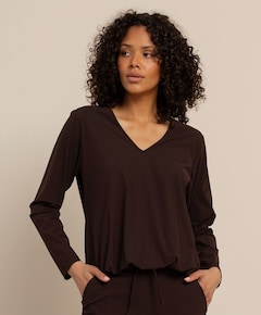 Dames longsleeve bruin