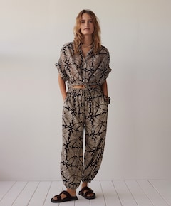 Ethnic dames broek zwart