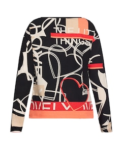 Dames longsleeve zwart