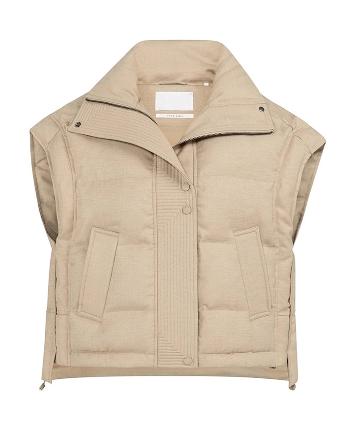 Dames bodywarmer beige