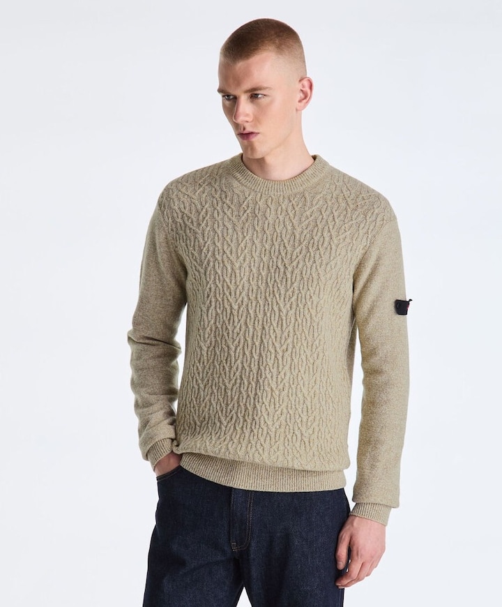 Heren trui beige