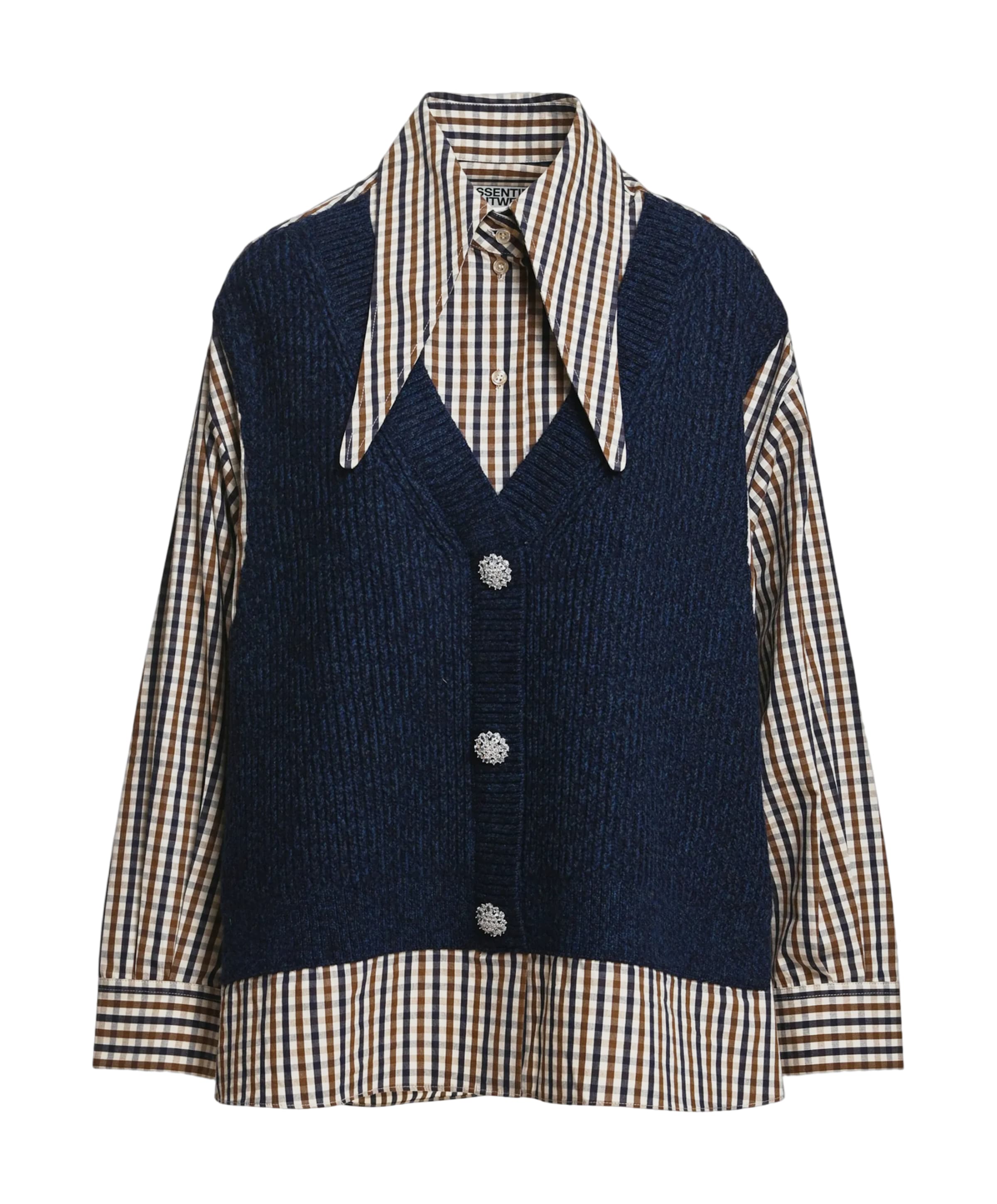 Dames blouse blauw