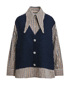 Dames blouse blauw