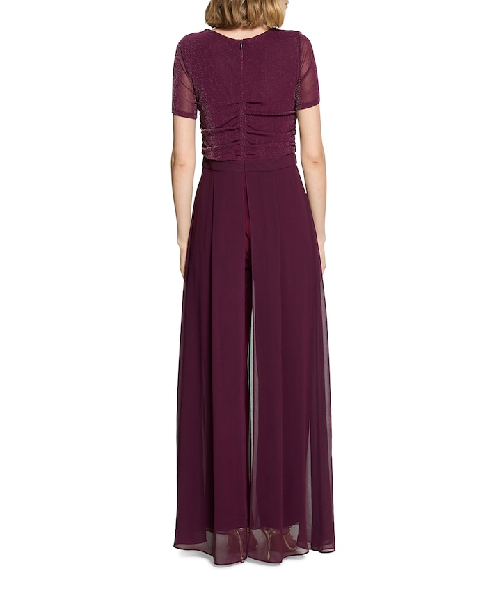 dames jumpsuit bordeaux