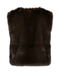 Dames gilet bruin