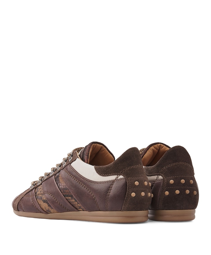 June Jackie dames sneakers bruin