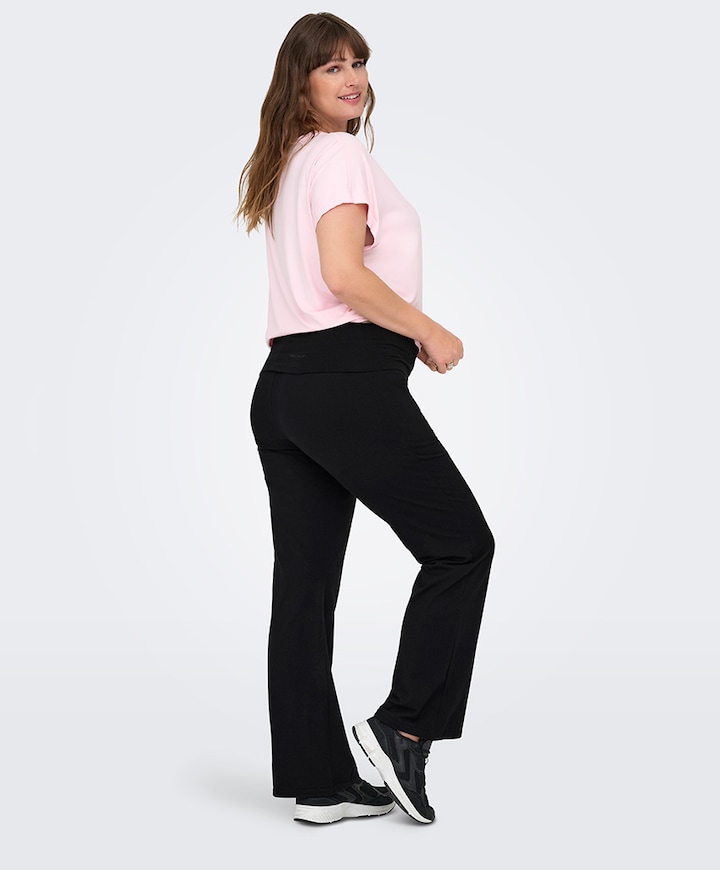ONPFOLD MW JAZZ NOOS dames plussize trainingsbroek zwart