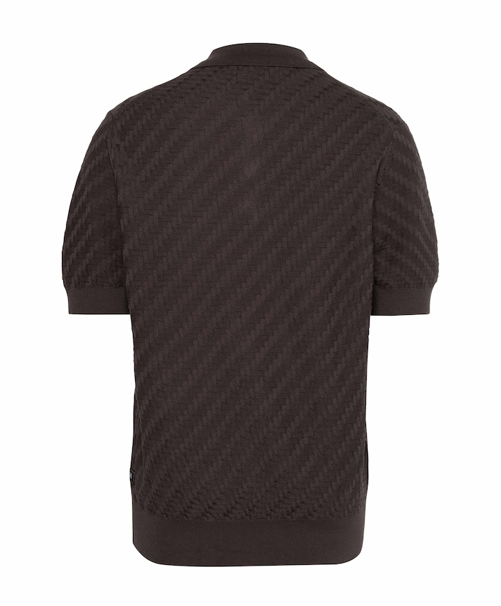 Heren polo bruin