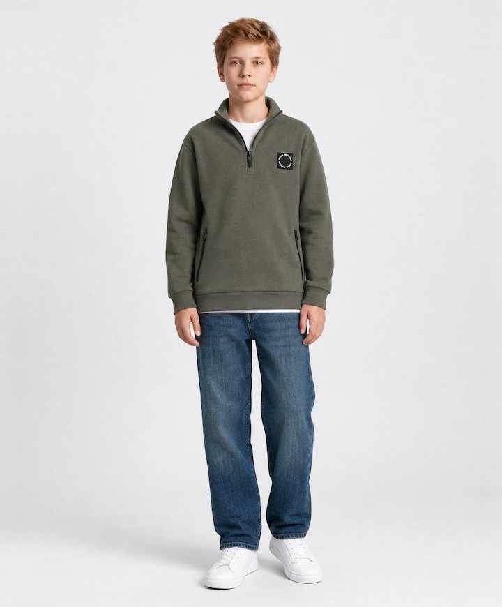 Jongens sweater groen