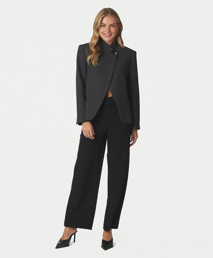 Dames blazer grijs