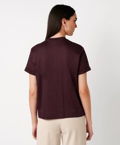 Dames T-shirt bordeaux