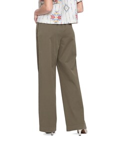 Wide piping dames broek groen