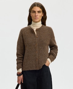 Dames vest bruin