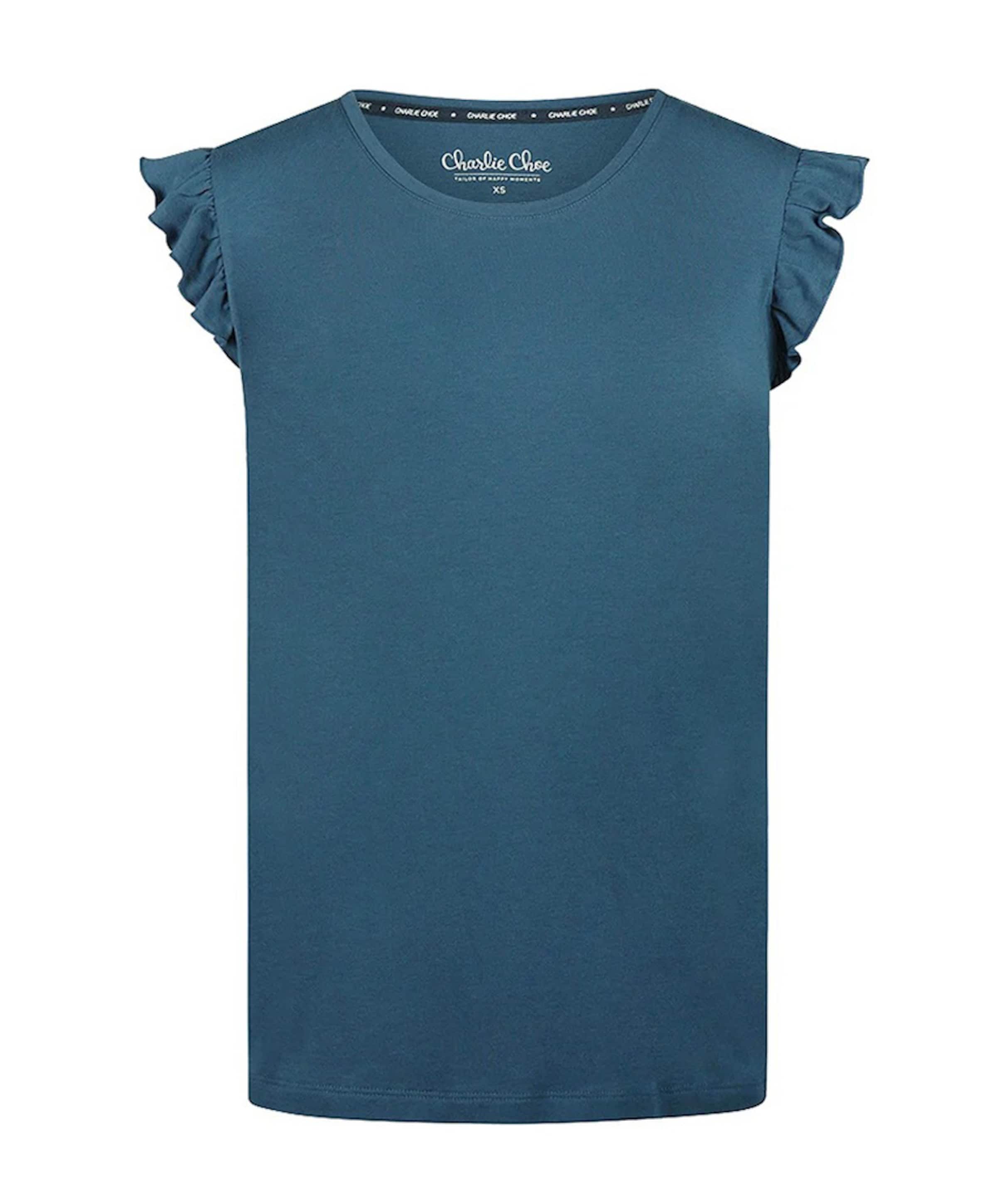 Dames pyjamatop blauw