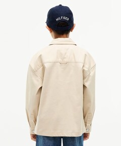 Jongens overhemd lange mouw beige