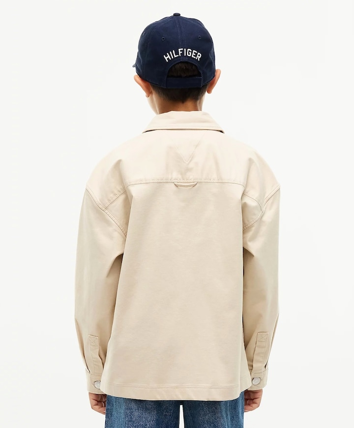 Jongens overhemd lange mouw beige