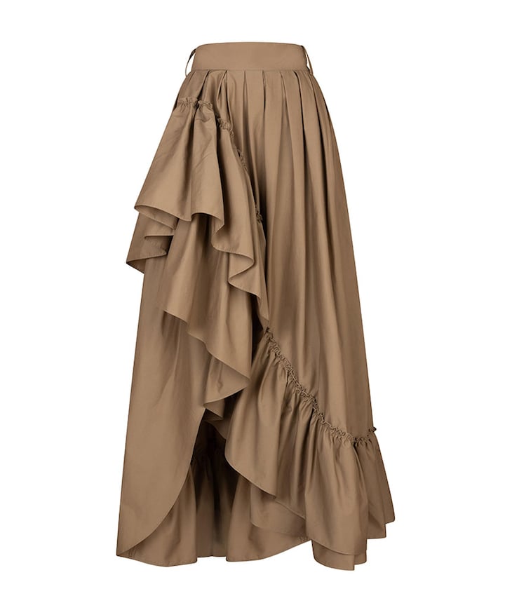 Dames rok beige