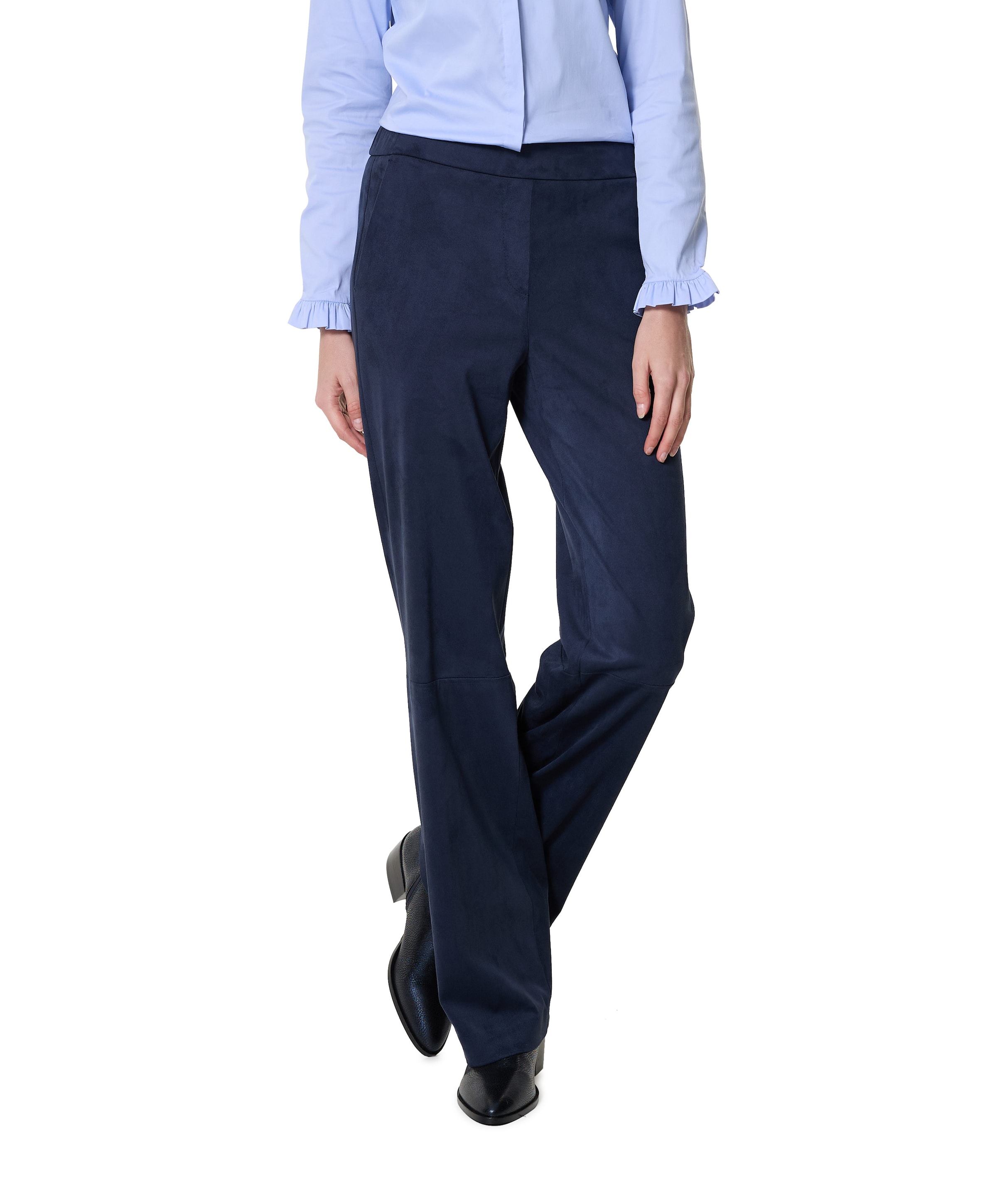 Jenny Wide Leg dames broek blauw