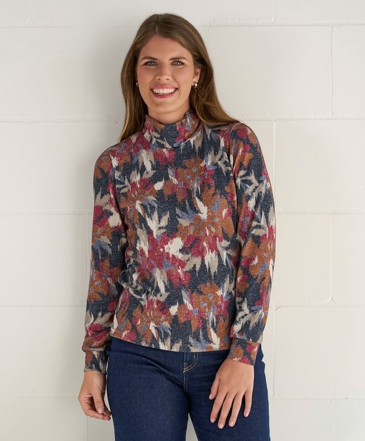Dames longsleeve multicolor