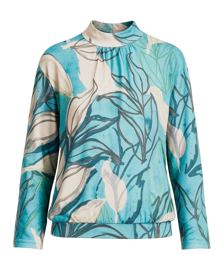 Dames longsleeve blauw