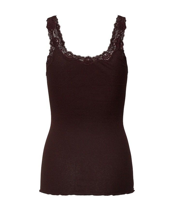 Dames top bruin