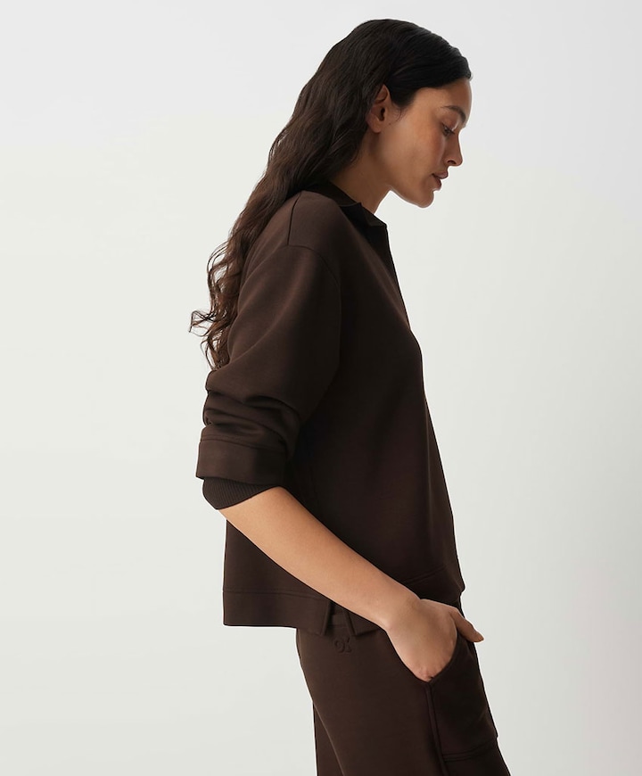 Dames sweater bruin