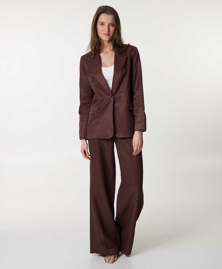 Dames blazer bruin