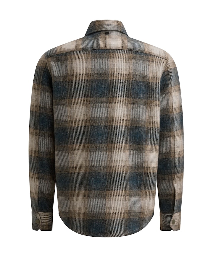 Heren overshirt blauw
