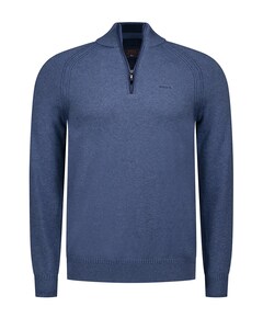 Trui met rits blauw