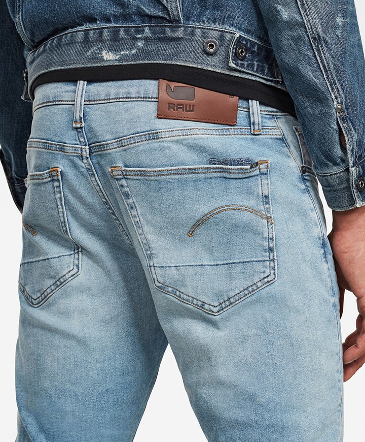 3301 Slim jeans blauw