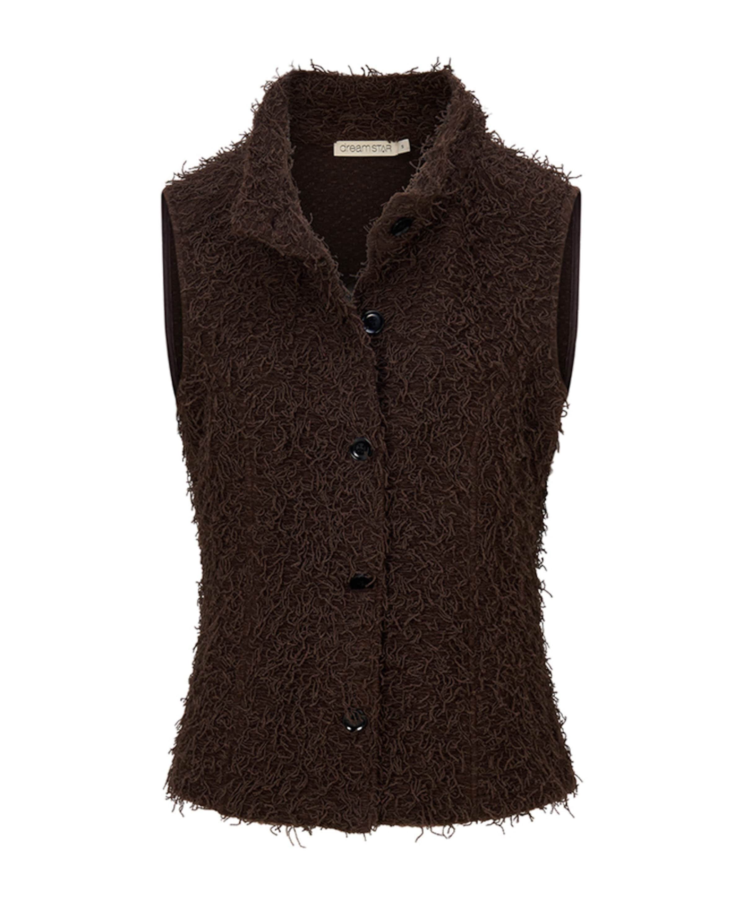 Dames gilet bruin
