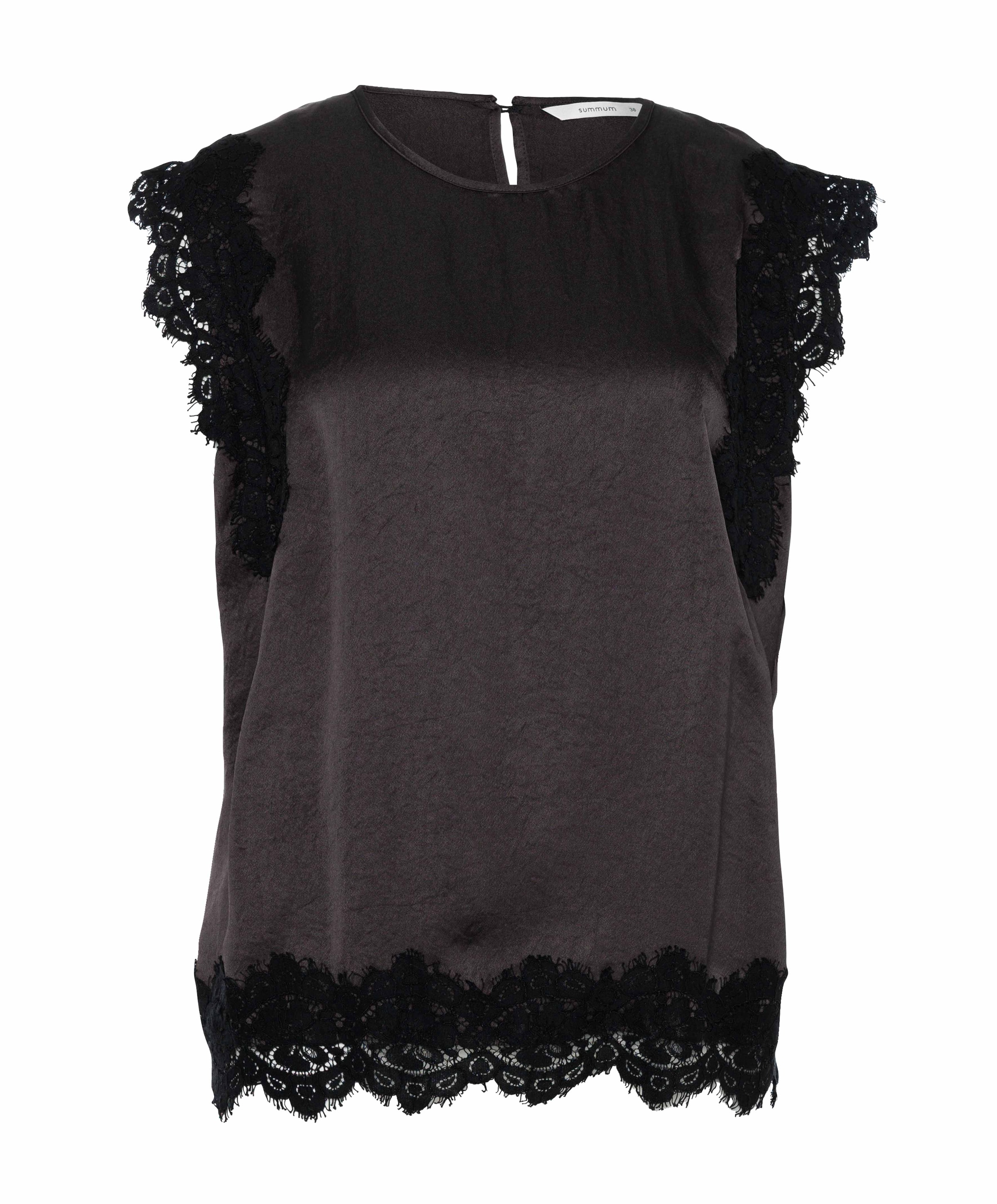 Dames top bruin