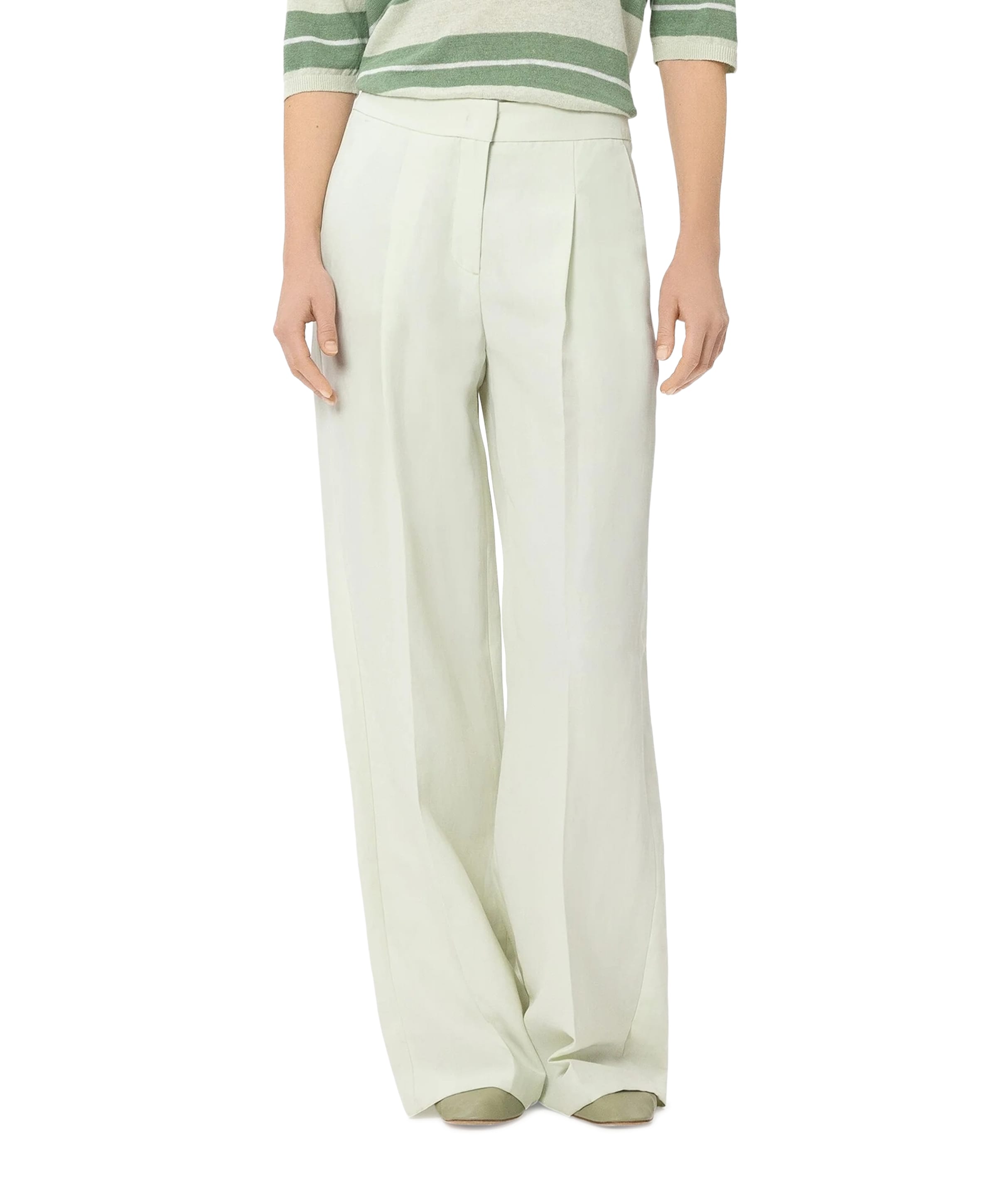 Wideleg dames broek groen