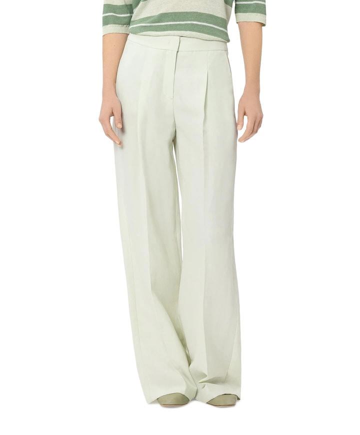 Wideleg dames broek groen