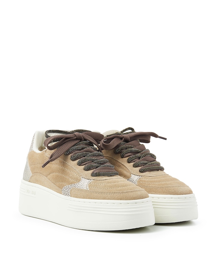 Isa Josie dames sneakers beige