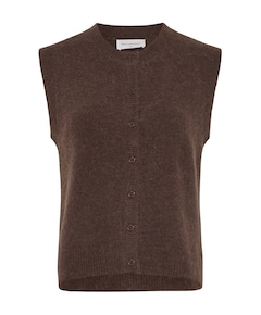 Dames gilet bruin