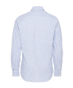 Heren overhemd lange mouw blauw